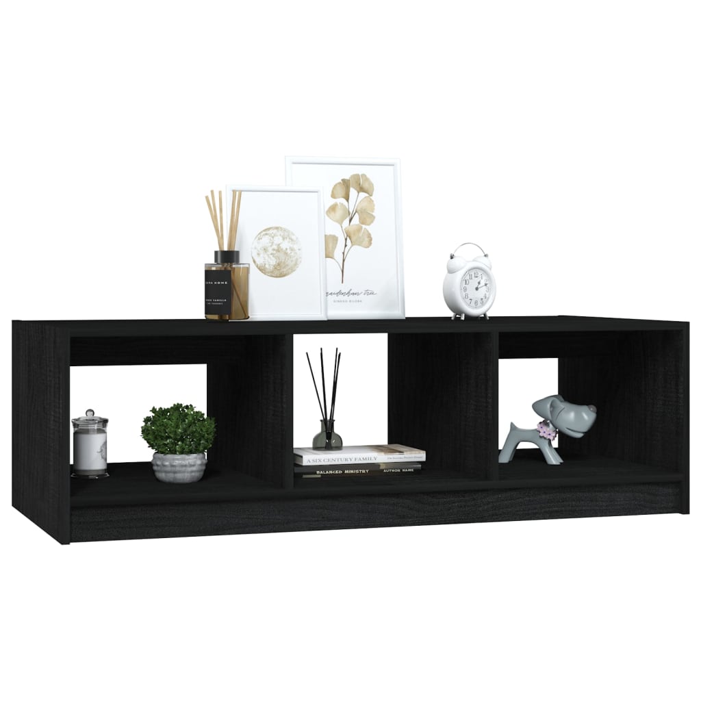 Coffee Table | Black | Solid pinewood | Medium | Storage | Coffee Table