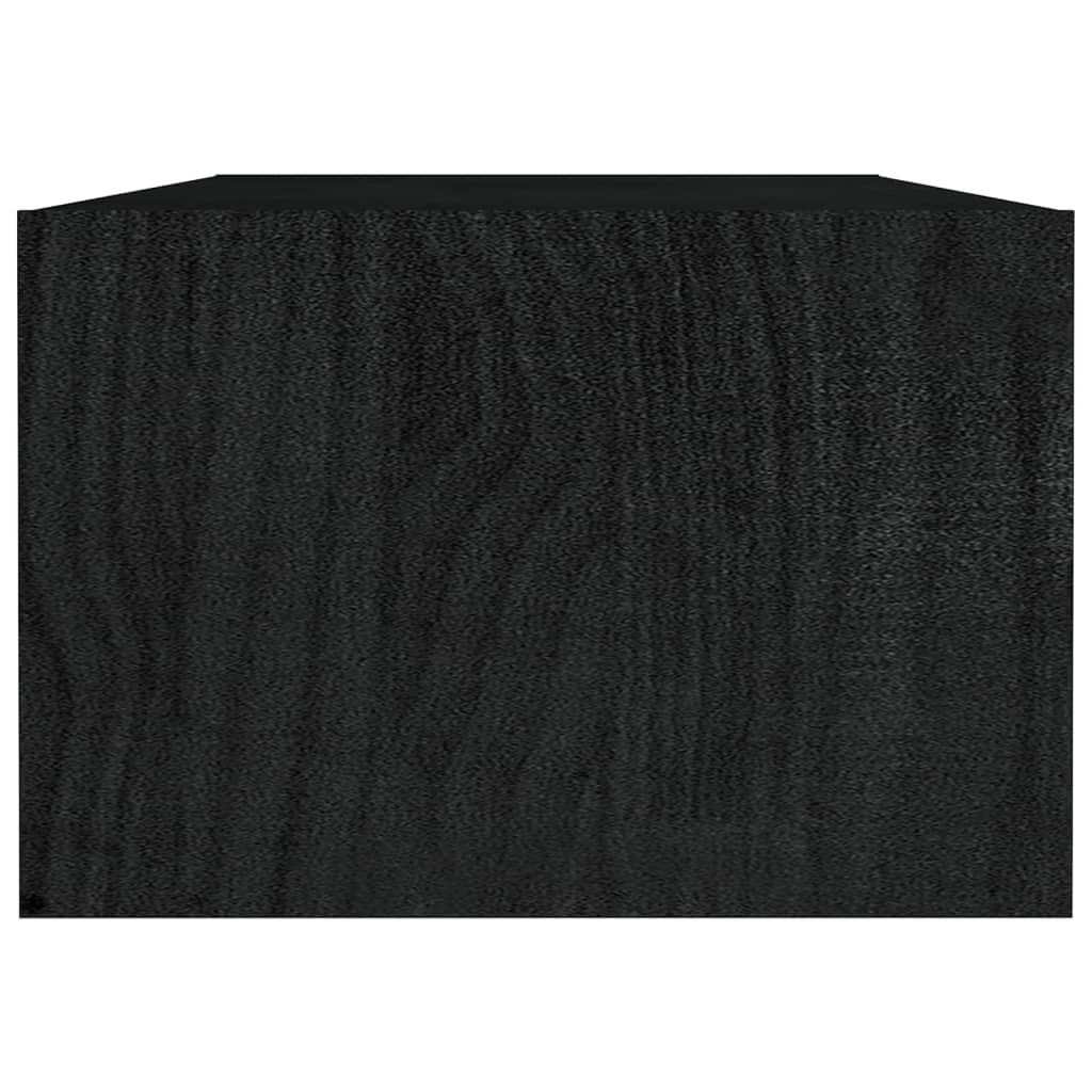 Coffee Table | Black | Solid pinewood | Medium | Storage | Coffee Table