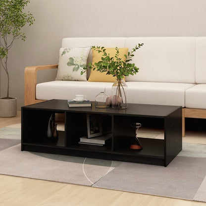 Coffee Table | Black | Solid pinewood | Medium | Storage | Coffee Table
