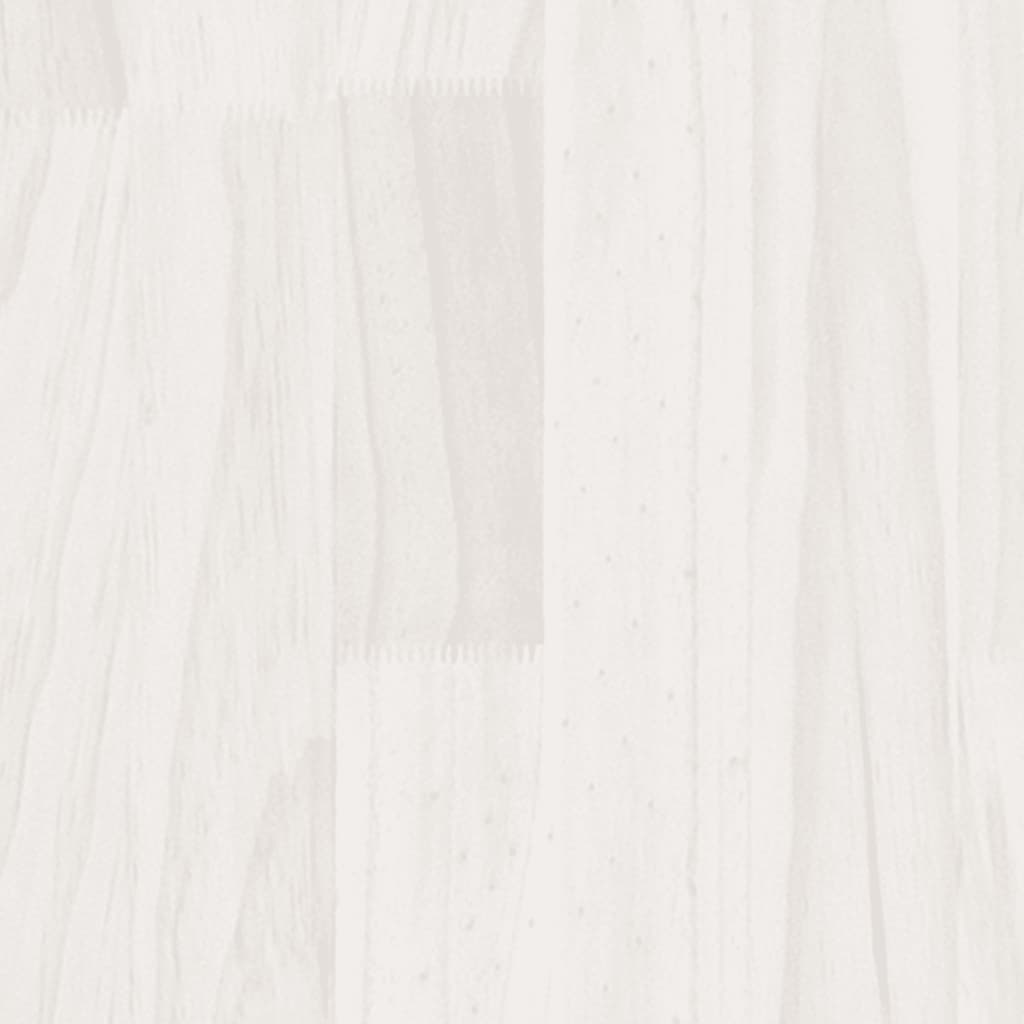 Bed Frame | White | Solid pinewood | 75x190 cm | Durable | Bed Frame