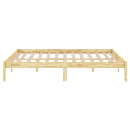 Bed Frame | Natural wood | Solid pinewood | Small Double | Simple