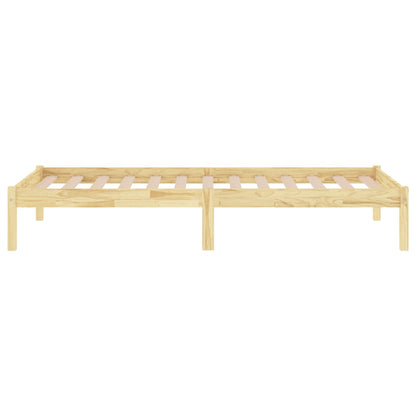 810002 vidaXL Bed Frame without Mattress Solid Wood 90x200 cm