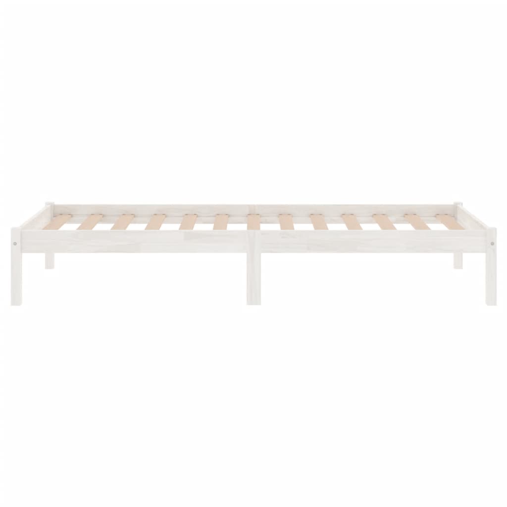 Bed Frame | White | Solid Pine Wood | Single | Sturdy | Bed Frame