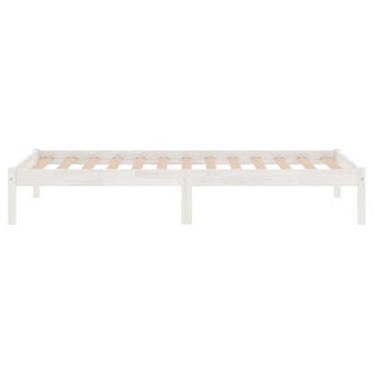 Bed Frame | White | Solid Pine Wood | Single | Sturdy | Bed Frame