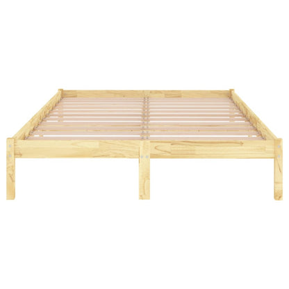 Bed Frame | Natural pine | Solid pinewood | 120x200 cm |  Durable