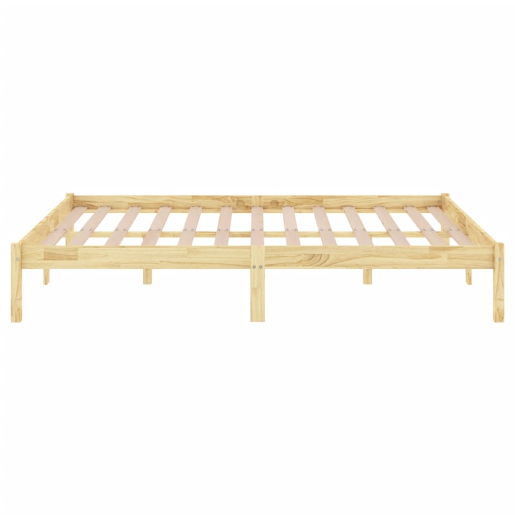Bed Frame | Natural pine | Solid pinewood | 120x200 cm |  Durable