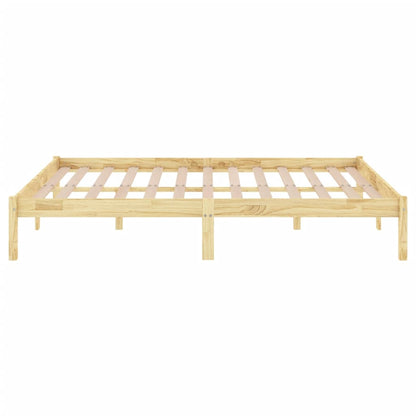 Bed Frame | Natural pine | Solid pinewood | 120x200 cm |  Durable