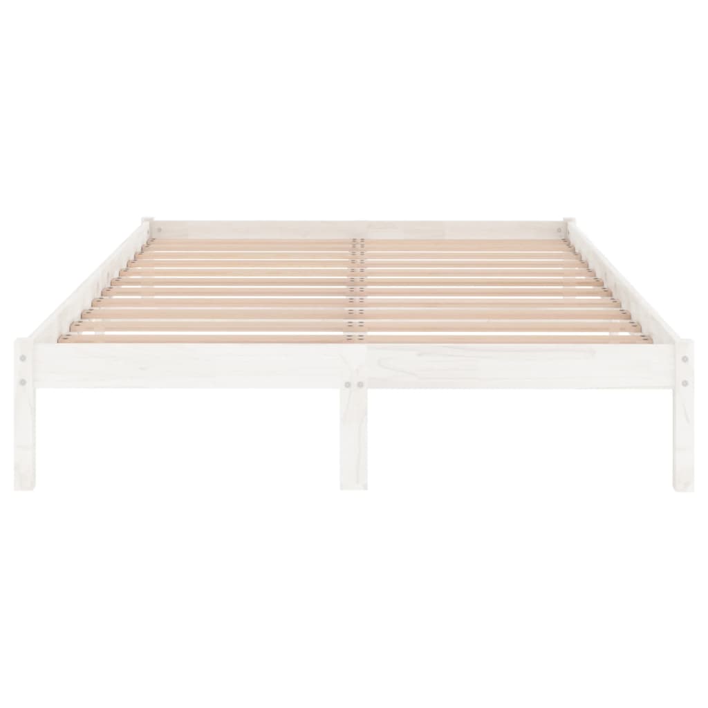 Bed Frame | White | Solid pinewood | 120x200 cm mattress size | Durable