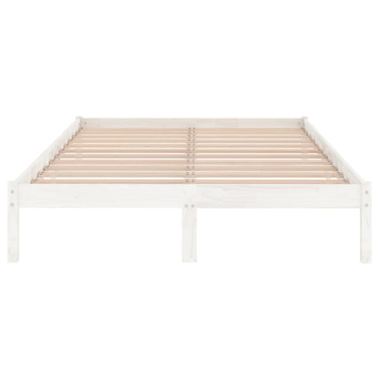 Bed Frame | White | Solid pinewood | 120x200 cm mattress size | Durable