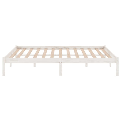 Bed Frame | White | Solid pinewood | 120x200 cm mattress size | Durable