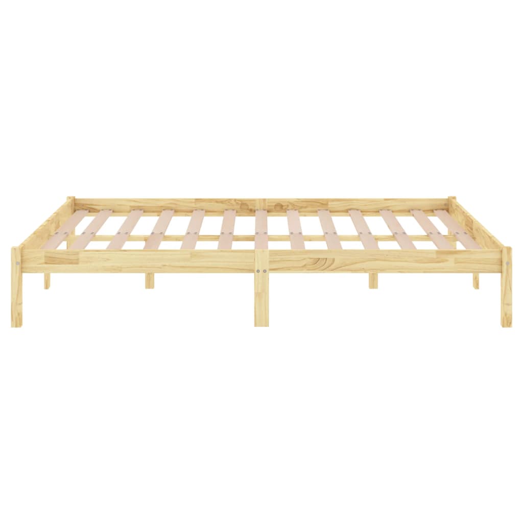 810027 vidaXL Bed Frame without Mattress Solid Wood 160x200 cm
