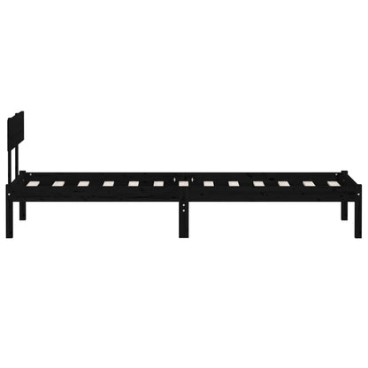 Bed Frame | Black | Solid pine wood | Small Single | Bed Frame