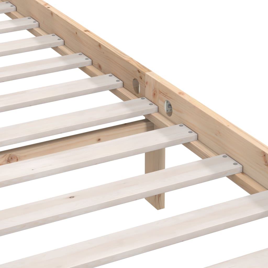 Bed Frame | Natural Pine | Solid Pinewood | Double | Durable | Bed Frame