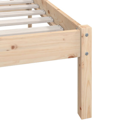 Bed Frame | Natural Pine | Solid Pinewood | Double | Durable | Bed Frame