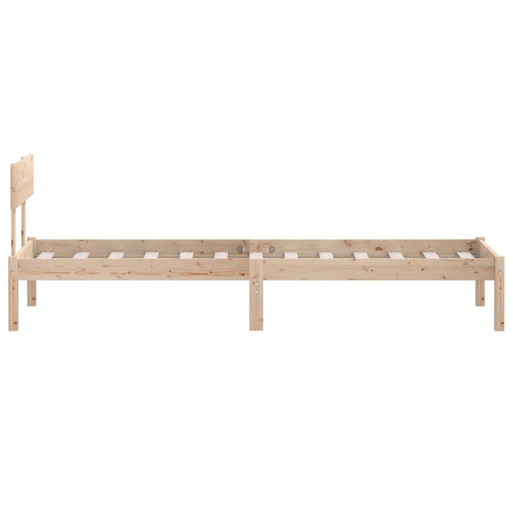 Bed Frame | Natural Wood | Solid Pine Wood | Single | Durable | Bed Frame