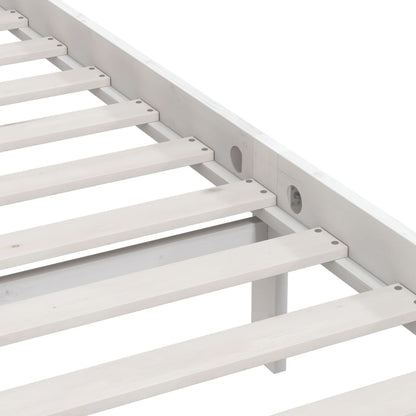 Bed Frame | White | Solid Pine Wood | Single | Sturdy | Bed Frame