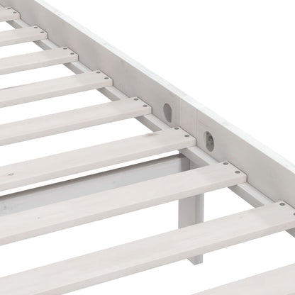 Bed Frame | White | Solid pine wood | Super King |  Durable | Bed Frame