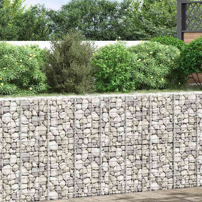 151249 vidaXL Gabion Raised Beds 3 pcs 30x30x100 cm Iron
