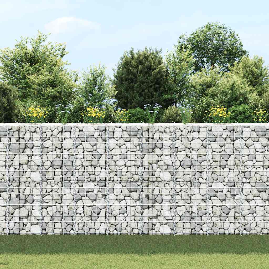 Gabion Raised Beds 3 pcs 30x30x100 cm Iron
