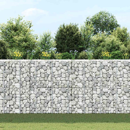 Gabion Raised Beds 3 pcs 30x30x100 cm Iron