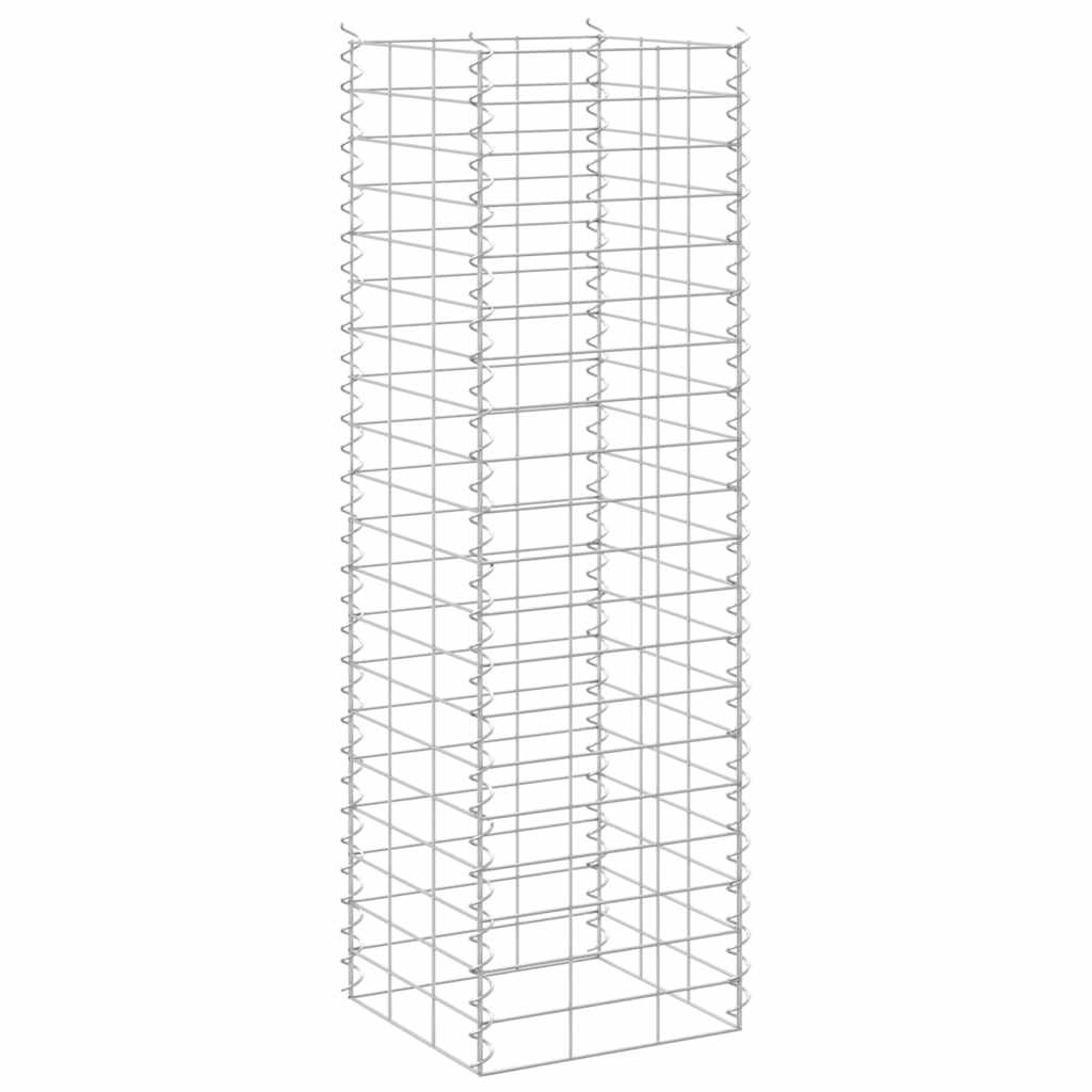 151249 vidaXL Gabion Raised Beds 3 pcs 30x30x100 cm Iron