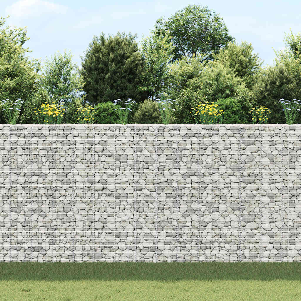 Gabion Raised Beds 3 pcs 30x30x200 cm Iron