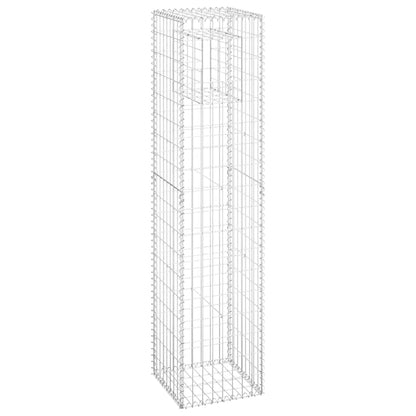 Gabion Basket Posts 2 pcs 40x40x180 cm Iron