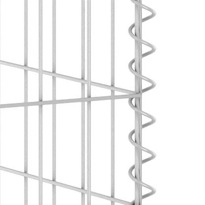 Gabion Wall for Garbage Bins Galvanised Steel 180x100x110 cm