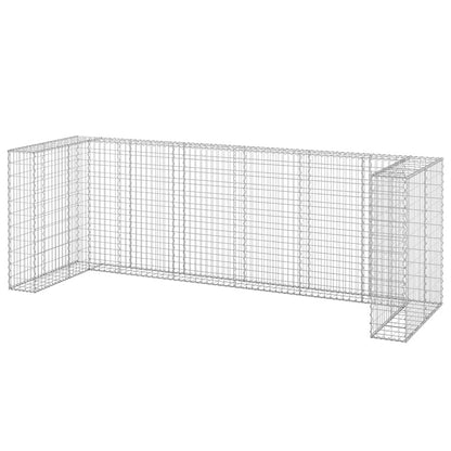 Gabion Wall for Garbage Bins Galvanised Steel 325x100x110 cm