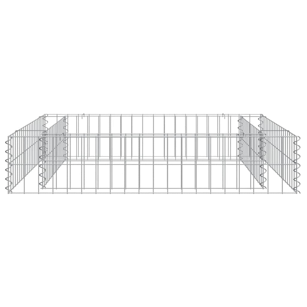 Gabion Raised Bed Galvanised Steel 100x100x20 cm