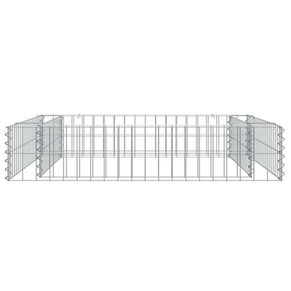 Gabion Raised Bed Galvanised Steel 100x100x20 cm