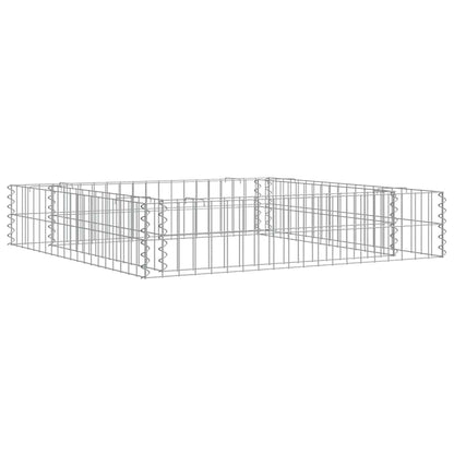 Gabion Raised Bed Galvanised Steel 100x100x20 cm
