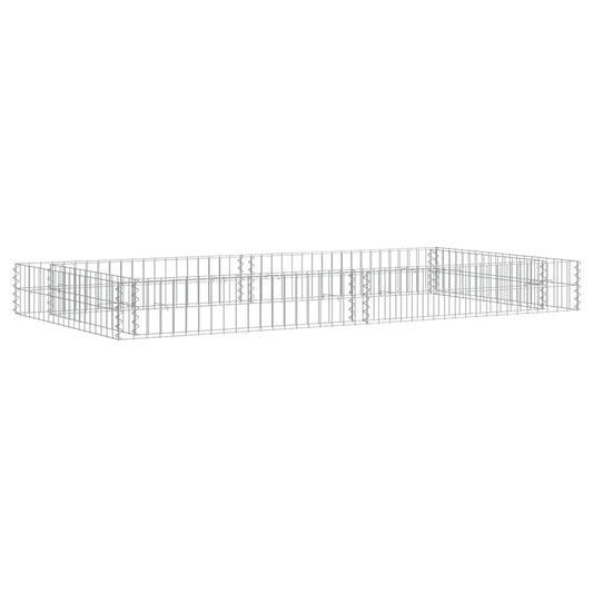 Gabion Raised Bed Galvanised Steel 200x100x20 cm