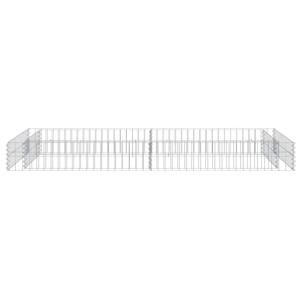 Gabion Raised Bed Galvanised Steel 200x100x20 cm