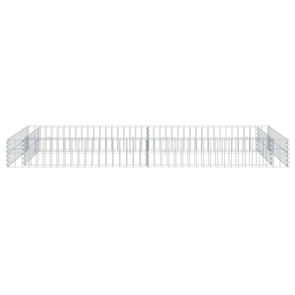 Gabion Raised Bed Galvanised Steel 200x100x20 cm