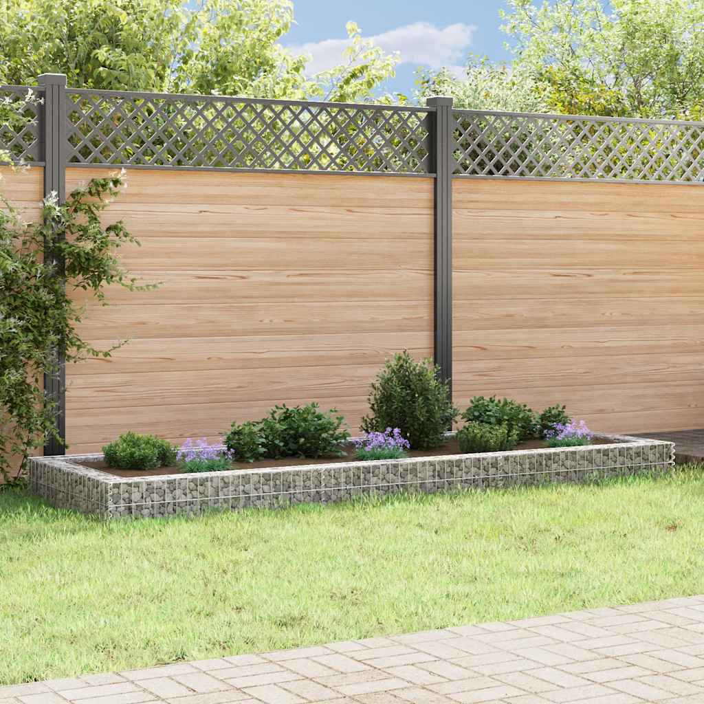 Gabion Raised Bed Galvanised Steel 300x100x20 cm