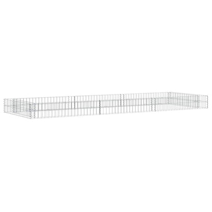 Gabion Raised Bed Galvanised Steel 300x100x20 cm