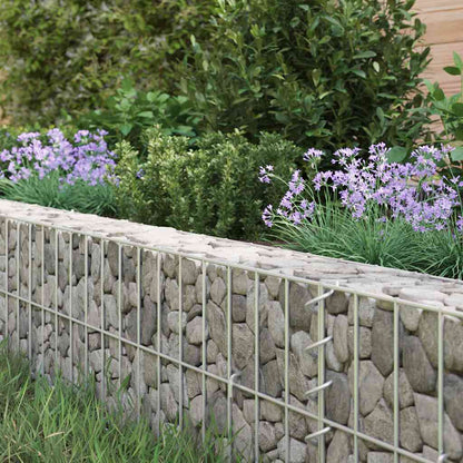 Gabion Raised Bed Galvanised Steel 400x100x20 cm