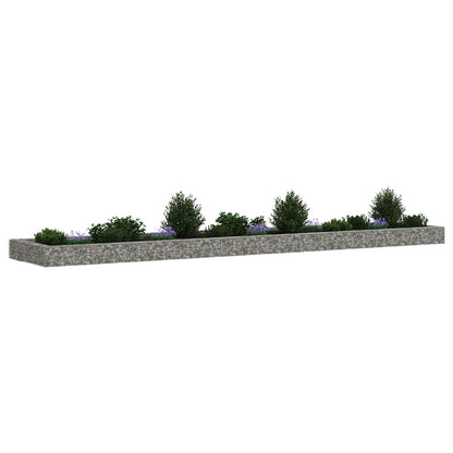 Gabion Raised Bed Galvanised Steel 500x100x20 cm