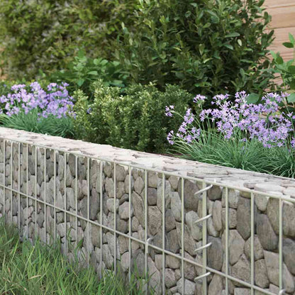 Gabion Raised Bed Galvanised Steel 600x100x20 cm