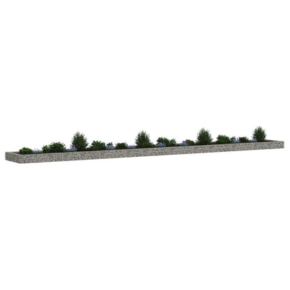 Gabion Raised Bed Galvanised Steel 800x100x20 cm