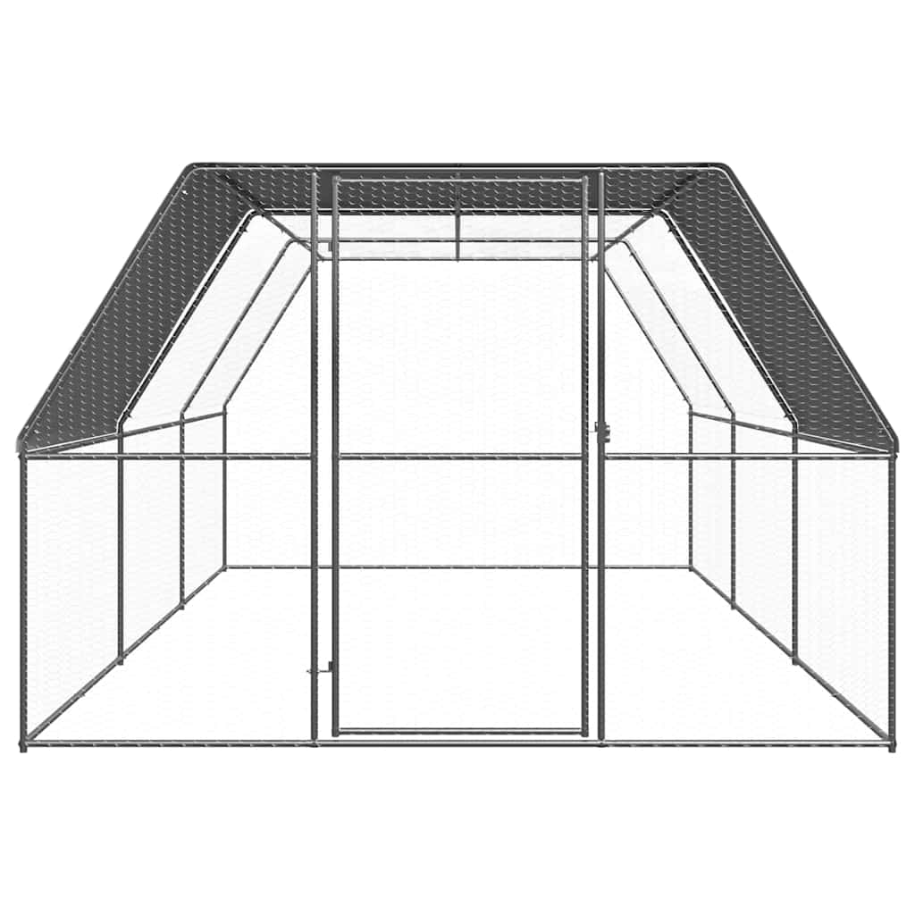 Outdoor Chicken Cage 3x6x2 m Galvanised Steel