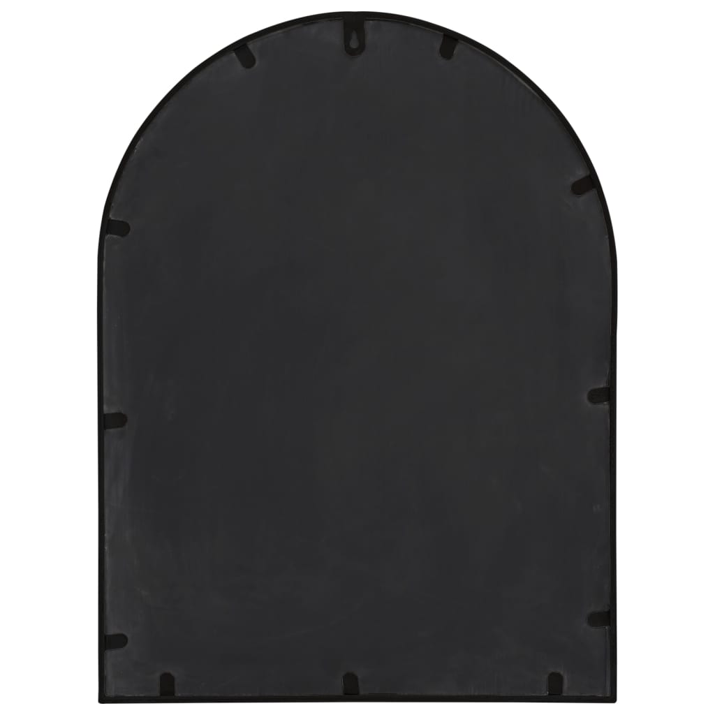 Garden Mirror | Black | Iron, Glass | Medium | Decorative Inlays