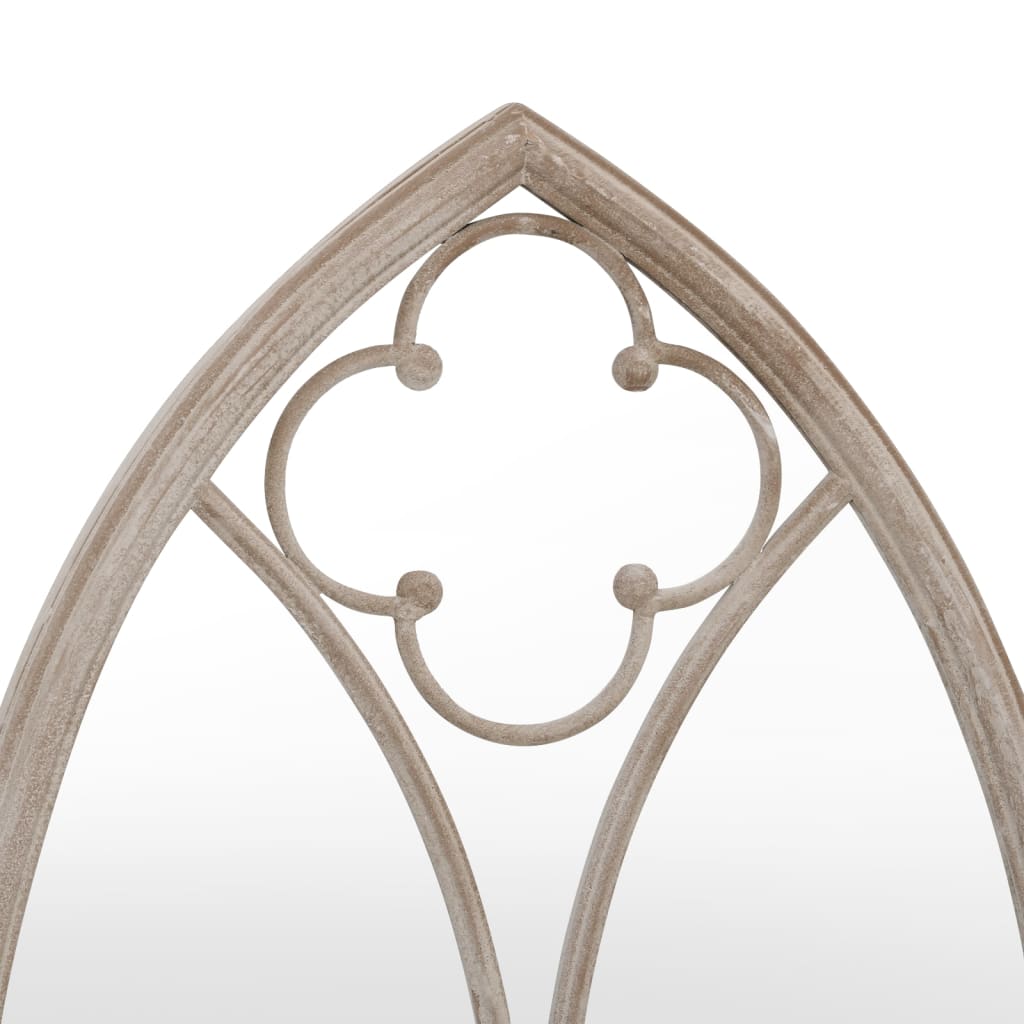 Garden Mirror Sand 100x45 cm Iron for Outdoor Use