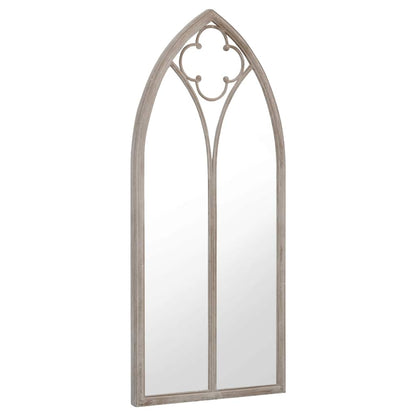 318351 vidaXL Garden Mirror Sand 70x30 cm Iron for Outdoor Use