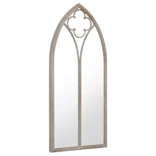 318351 vidaXL Garden Mirror Sand 70x30 cm Iron for Outdoor Use