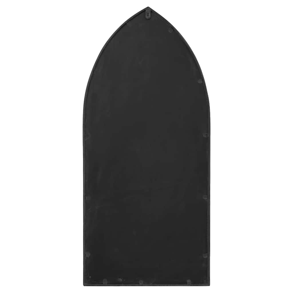 318352 vidaXL Garden Mirror Black 70x30 cm Iron for Outdoor Use