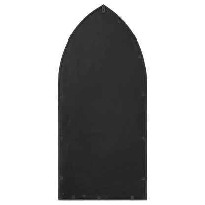 318352 vidaXL Garden Mirror Black 70x30 cm Iron for Outdoor Use