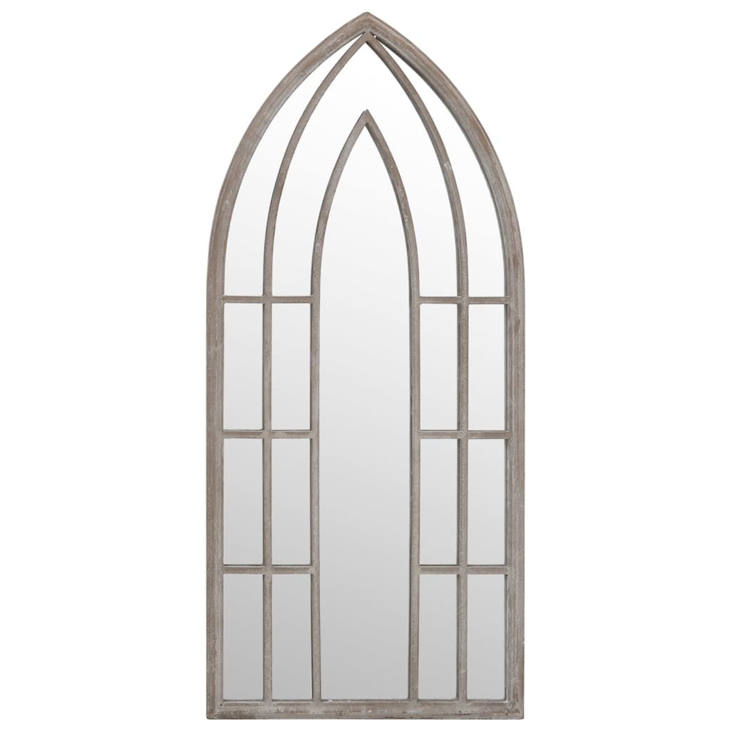 Garden Mirror Sand 70x30 cm Iron for Outdoor Use