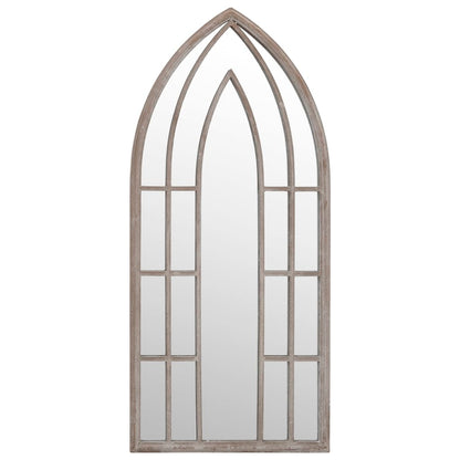 Garden Mirror Sand 70x30 cm Iron for Outdoor Use
